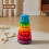 Rainbow Circle Stacker Montessoritoy is Suitable for Children Aged 1-3 3