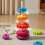 Rainbow Circle Stacker Montessoritoy is Suitable for Children Aged 1-3 4