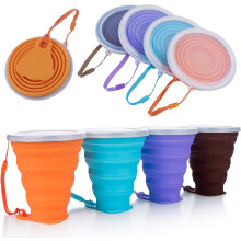 Travel Companion: Silicone Collapsible Cups, Portable Drinking Cup, Ultrathin Folding Design, Reusable For All Your Journeys