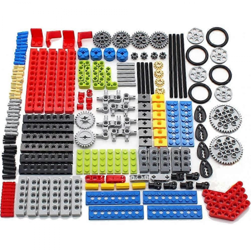 Set di 182 pezzi ingranaggi e assi Technic compatibili, per braccio di sollevamento, perni, connettori