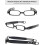 2 Pack Folding Reading Glasses Blue Light Blocking Slim Pocket Size 360 Rotating Frame Black 1.5x 2