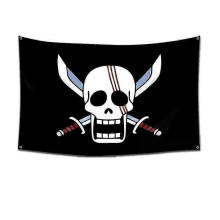 One Piece Pirate Skull Flag Wall Tapestry 90x3060cm Luffy Straw Hat Decor Banner Painting