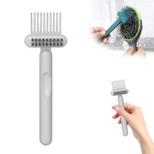 Hair Brush Cleaner with Bristles and Pick for Comb Cleaning, Portable Tool for Home and Salon Use (Grey, 1pc)