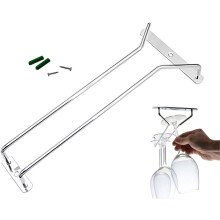 Stainless Steel Under Cabinet Wine Glass Rack, Easy-to-install Stemware Organizer With Wire Hanging Rack For Versatile Use