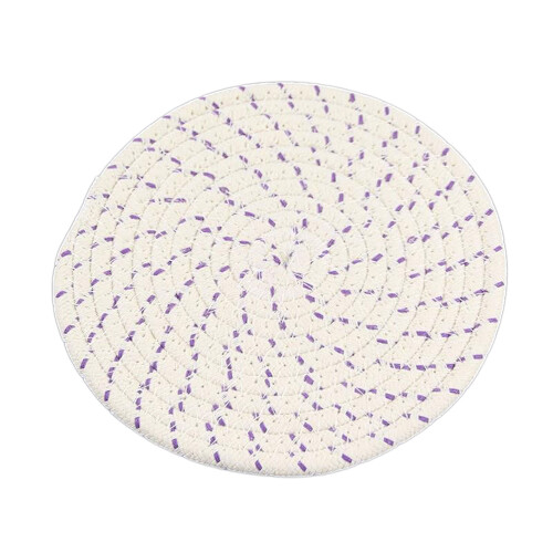 1/3pcs Cotton Thread Woven Coaster Placemat Absorbent-6