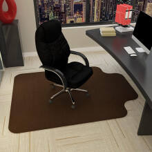 Chair Mat for Hardwood and Tile Floors with NonSlip Backing, Under Desk Carpet Protector Brown 48'x36'