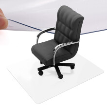 Office Chair Mat PVC Carpet Protector for Hard Floors, Clear Rectangle Desk Chair Cover 48x96in