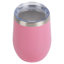 Versatile Stainless Steel Wine Tumbler, Temperature Control Keeps Beverages Hot Or Cold, Elegant And Portable Design For Any Occasion (12Oz)