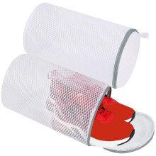 2 Pack Mesh Shoe Washing Bags for Laundry Machine, Large Sneaker Protector, Durable Reusable