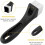 2Pcs Black Bakelite Pot Handle Replacement with Screw, ScaldProof Ergonomic Long Grip for Cookware 2