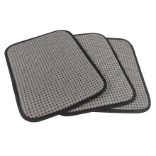 Bowling Towel, NonSlip Suede Pad for Cleaning Dirt and Oil, Grey