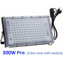 300W UV LED reflektor, super tenký dizajn, vodotesný IP66, výkonný dizajn pre vonkajšie bezpečnostné osvetlenie