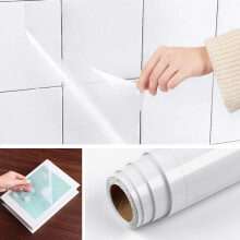 Clear Contact Paper Roll 17.7x277in Waterproof Oilproof Self Adhesive Vinyl for Cabinets Shelves Walls