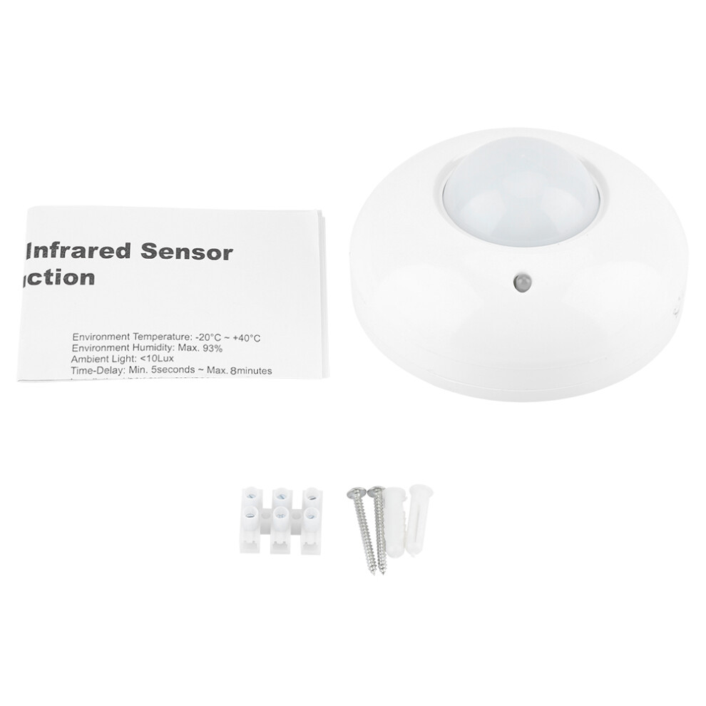 Ceiling Sensor For Home And Office, Energy Efficient Solution With Passive Infrared Sensor, Adjustable Time Delay And Sensitivity, Ideal For Indoor Us 9420858618072