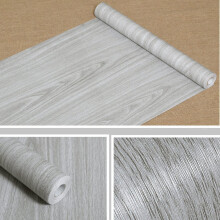Light Gray Wood Grain Self Adhesive Furniture Vinyl Contact Paper for Shelves and Drawer Liners 17.7'x13ft