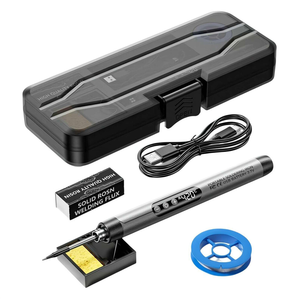 Cordless Digital Soldering Iron With Adjustable Temperature, Typec Rechargeable Kit For Precision Welding 9323874656045