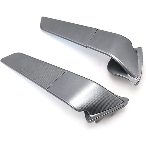 YAMAHA YZF R7 Adjustable Gray Motorcycle Rearview Mirrors Wind Wing Side Mirror 2