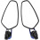 Blue 360-Degree Adjustable Swivel Bar End Rearview Mirrors for Motorcycle 4