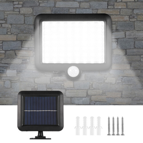 Outdoor Security Lighting, Solar-Powered PIR Motion Sensor Light With Adjustable Solar Panel For Enhanced Energy Efficiency And Flexibility, Super Bri 2