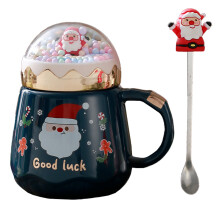 Christmas Ceramic Mug with Festive Flair, Unique Ceramic Mugs for Holiday Drinkware, Microwave and Dishwasher Safe Reusable Coffee Cup, Safe Healthy C