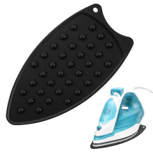 Silicone Iron Rest Pad Heat Resistant Mat for Ironing Boards Flat Irons Curling Irons Black