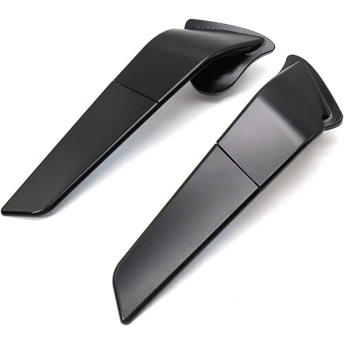YAMAHA YZF-R7 Adjustable Black Motorcycle Rearview Mirrors with Wind Wing 1