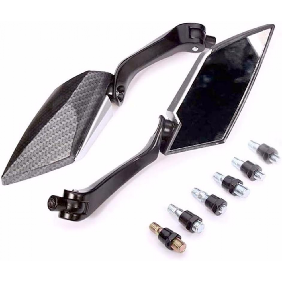 No.11 Universal Motorcycle Rearview Mirror With Led Turn Signal, Arrow Indicator, Compatible With Honda Kawasaki Suzuki Yamaha Amber 7057162527947