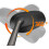 Black 2PCS Motorcycle Mirrors with LED Turn Signals for Harley-Davidson 4