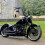 Specchietti retrovisori neri 8mm per Harley Bobber, Cruiser, Custom, MT 4
