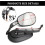 Specchietti retrovisori neri 8mm per Harley Bobber, Cruiser, Custom, MT 3