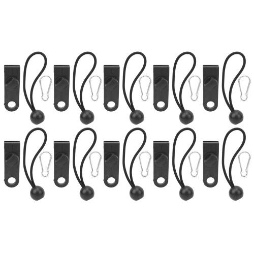 Cordes élastiques réutilisables avec crochets rapides - Accessoires de camping - Corde élastique robuste et résistante aux intempéries - Sangle 1
