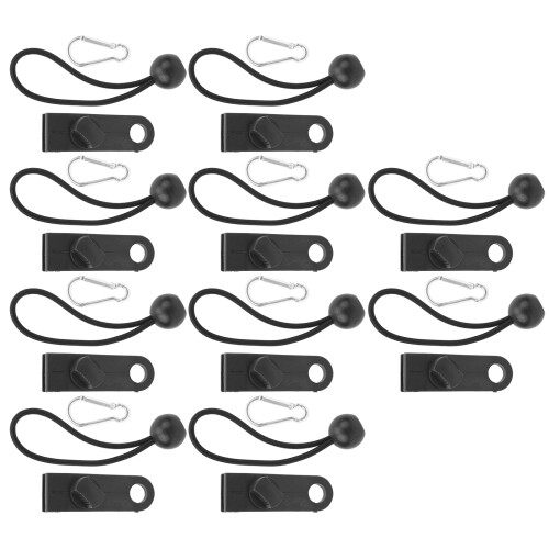 Cordes élastiques réutilisables avec crochets rapides - Accessoires de camping - Corde élastique robuste et résistante aux intempéries - Sangle 2