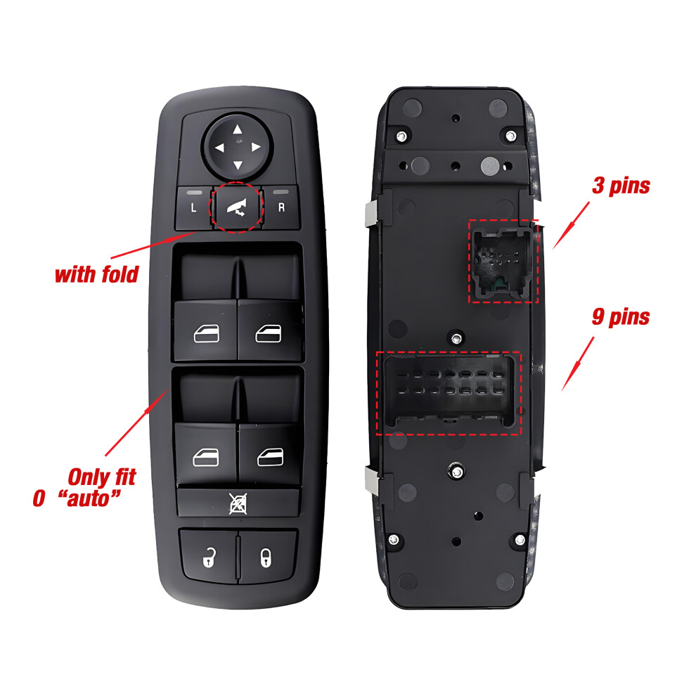 04602534Ag 04602534Af For Chrysler Town&Country Dodge Caravan Journey Jeep Ram,Driver Side Power Window Master Control 6935159173029