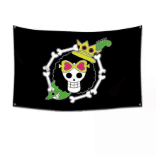 One Piece Pirate Skull Flag 126x90cm Luffy Straw Hat Wall Tapestry Banner Decor