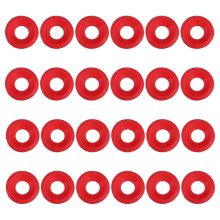 Red 2.50X2.50X0.70CM 24pcs Beer Soda Bottle Seal Gasket Swing Top Replacement Washers