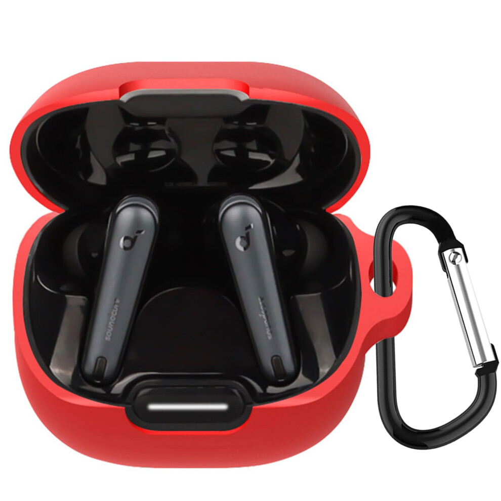 Silicone Cover For Anker Soundcore Liberty 4 Nc Full Body Protection Case Wireless Charging Compatible Red 9119770413161