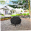 Round Fire Pit Cover, 34 x 15 cm,, AntiUV, Windproof, Dustproof 3