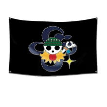 One Piece Pirate Skull Flag Wall Decor Banner 5722-2260 x 90 cm Luffy Straw Hat Pirates Tapestry