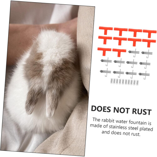 rabbit drinker hamster accessories double male hose connection rabbit drinker Ref: 7699 2