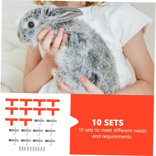 rabbit drinker hamster accessories double male hose connection rabbit drinker Ref: 7699 1