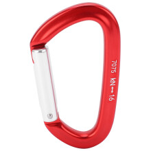 Elegant And Strong, Durable D-Ring Carabiner, High-Quality Anodized Aluminum Offers Lightweight Aircraft Grade Performance, Perfect As Outdoor Hiking