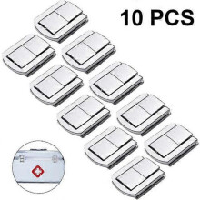 10 Pcs Antique Latch Hasps Decorative Vintage Locks with Screws, for Wooden Box Buckle Suitcase