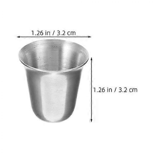 Communion Cups, 12 Pcs Stackable 15ml Stainless Steel Drinking Cups for Religious Ceremonies 1
