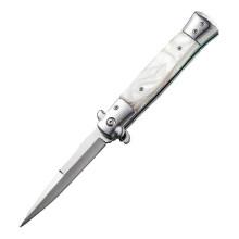 Arme automatique extérieure - Mini couteau pliant haute dureté avec manche en bois, outil de survie portable 25-26s