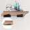 2 pcs triangular shelf brackets, floating shelf brackets, hidden metal 2