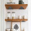 2 pcs triangular shelf brackets, floating shelf brackets, hidden metal 4