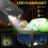 Compressore d'aria portatile 150 PSI, 6000 mAh per auto e bicicletta con manometro, luce LED, display LCD 5