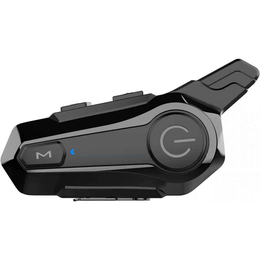 Motorcycle Bluetooth Headset E1 - Helmet Intercom, Cvc Noise Cancellation, Stereo Music, Ipx6 Waterproof For Full Face Helmet 7057162533580
