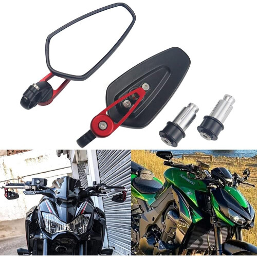 Universal 7/8" Bar End Mirrors for Racing Bikes & Scooters (22mm) 1