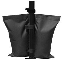 Sacos de areia reforçados para tendas, gazebos de praia, duráveis e impermeáveis, com fecho de velcro, tamanho universal, uso externo, pés com
